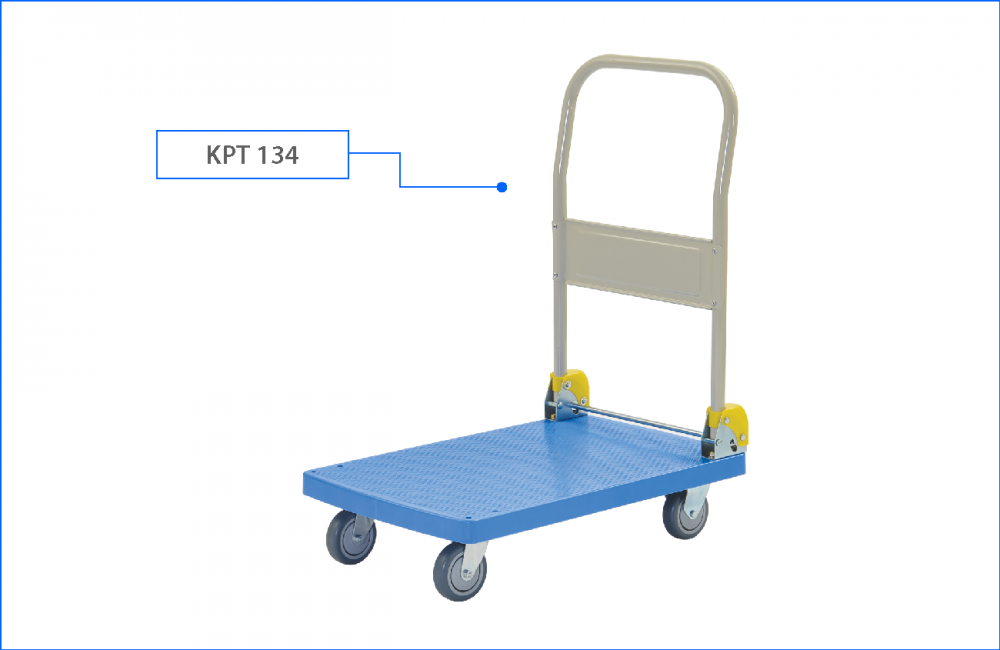 KOMADA PVC Foldable Handle Platform Trolley